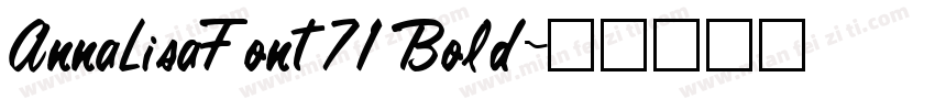 AnnaLisaFont71 Bold字体转换